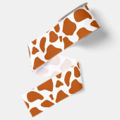 Giraffe Oranje Print Decoratief Lint (Achterkant)