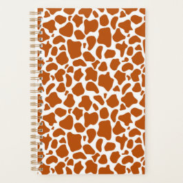 Giraffe Oranje Print Notitieboek Planner
