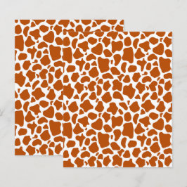 Giraffe Oranje Stippen Print Ambacht Schrootboek P