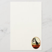 Giraffe Ovaal Briefpapier (Voorkant)