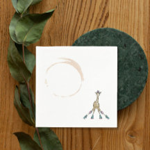 Giraffe over schaatsen voor baby shower