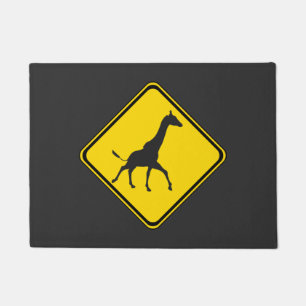 Giraffe oversteken deurmat