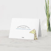 Giraffe paar bruiloft Jubileum Kaart (Achterkant)