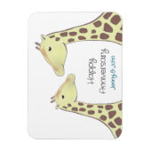 Giraffe paar bruiloft Jubileum Magneet (Verticaal)
