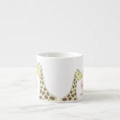 Giraffe paar bruiloft / Verloving Espresso Kop (Voorkant)