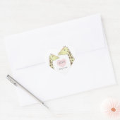 Giraffe paar Verloving / bruiloft Hart Sticker (Envelop)