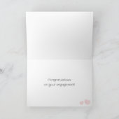 Giraffe paar Verloving Kaart (Binnen)