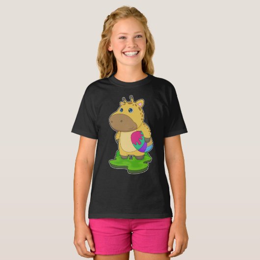 Giraffe Paasei T-shirt (Voorkant volledig)