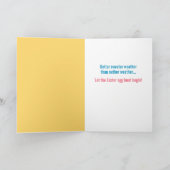 Giraffe-paaszure turtleneck Sweater Weather Kaart (Binnen)