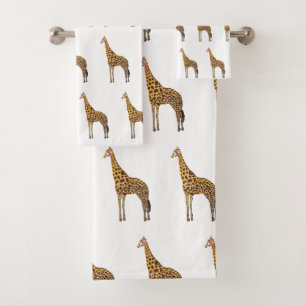 Giraffe Painting Badhanddoek Set Bad Handdoek