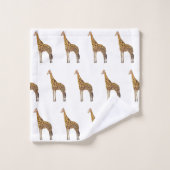 Giraffe Painting Badhanddoek Set Bad Handdoek (Wasdoekje)