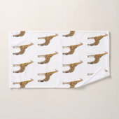 Giraffe Painting Badhanddoek Set Bad Handdoek (Handdoek)