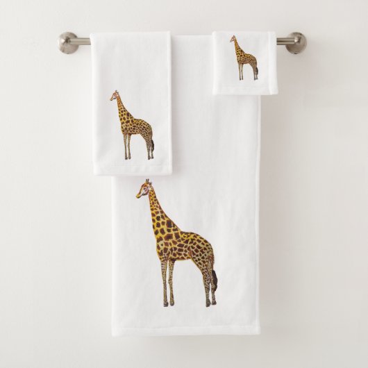 Giraffe Painting Badhanddoek Set Bad Handdoek (Insitu)