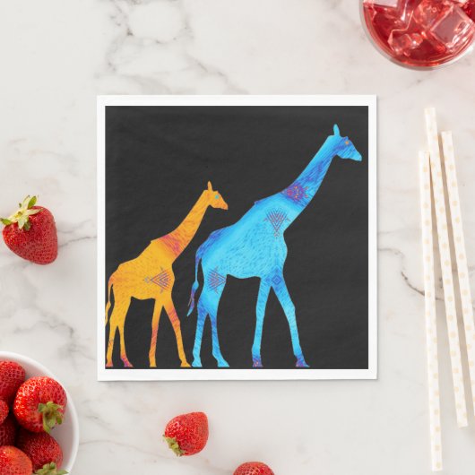 Giraffe Paper Napkin Servet (Insitu)