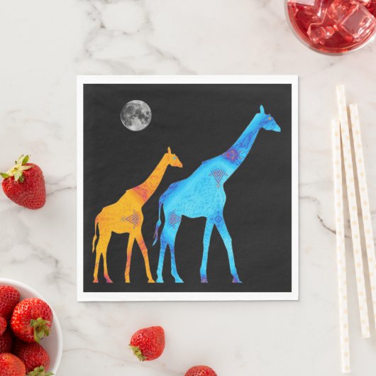 Giraffe Paper Napkin Servet (Insitu)