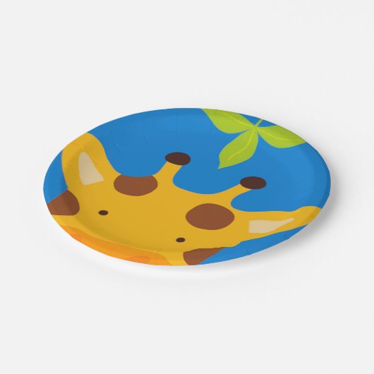 Giraffe Papieren Bordje (Gekanteld)