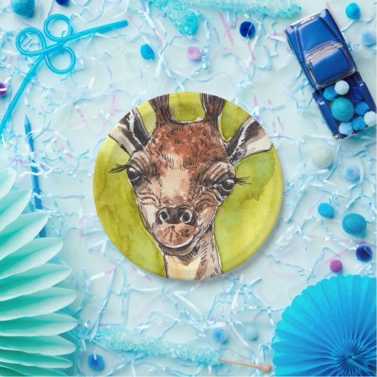 Giraffe Papieren Bordje (Feest)