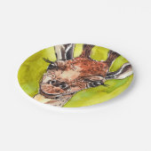 Giraffe Papieren Bordje (Gekanteld)