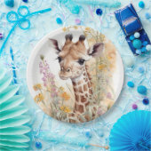 Giraffe Papieren Bordje (Feest)