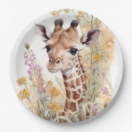 Giraffe Papieren Bordje (Voorkant)