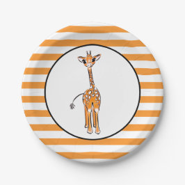 Giraffe Papieren Bordje