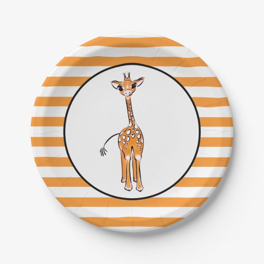 Giraffe Papieren Bordje (Voorkant)