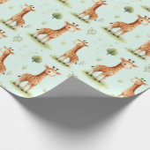 Giraffe Parade Baby Gift Wrap Cadeaupapier (Hoek)