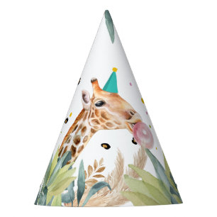 Giraffe Partij Dieren Safari Wilde Dieren Verjaard Feesthoedjes