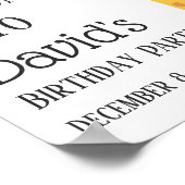 Giraffe, partij-welkomstteken poster (Hoek)