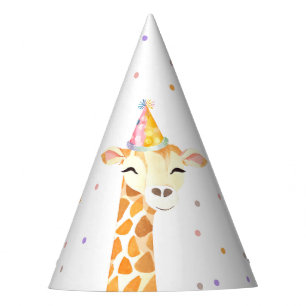 Giraffe Party Animal Safari Oerwoud Verjaardag Pet Feesthoedjes
