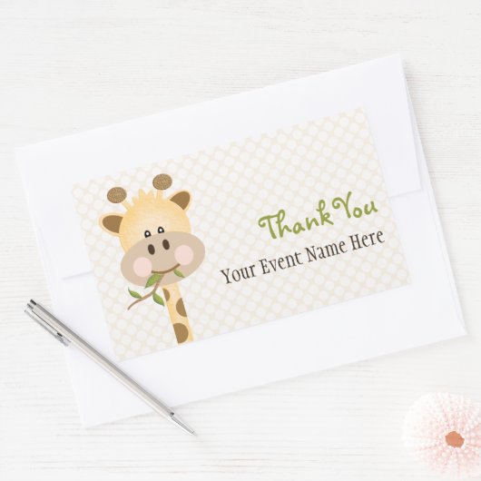 Giraffe Party Favor Label Stickers (Envelop)
