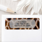 Giraffe patches gepotte Sjabloon huidstructuur Etiket (Insitu)