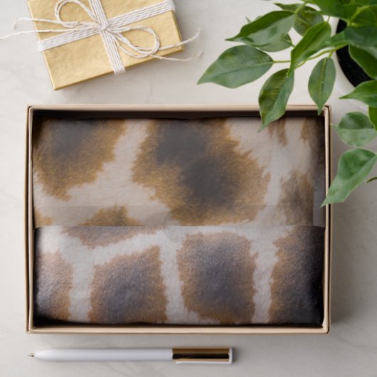 Giraffe patches gepotte Sjabloon huidstructuur Tissuepapier (Geschenk)