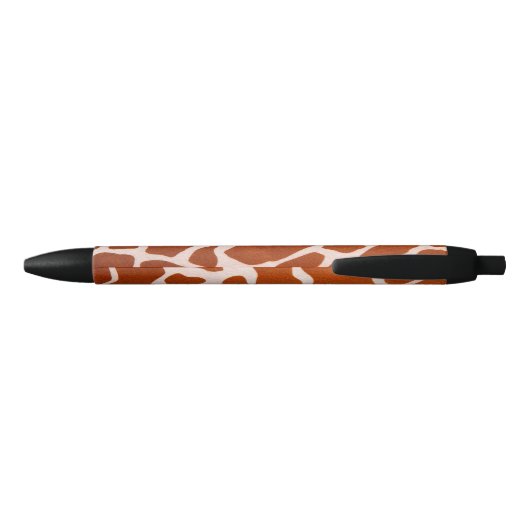 Giraffe Patroon afdrukken Zwarte Inkt Pen (Achterkant)