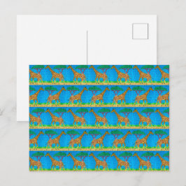Giraffe (patroon) - Ansichtkaart Briefkaart