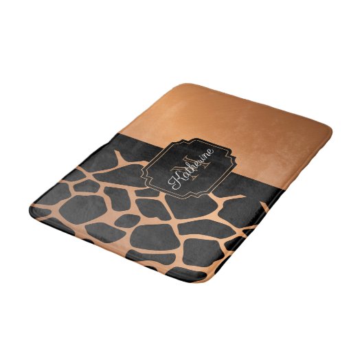Giraffe Patroon Badmat (Gekanteld)