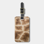 Giraffe patroon bagagelabel (Voorkant verticaal)