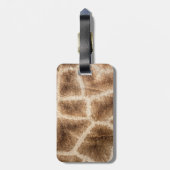 Giraffe patroon bagagelabel (Achterkant verticaal)