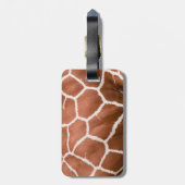 Giraffe patroon bagagelabel (Achterkant verticaal)