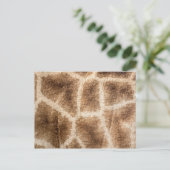 Giraffe patroon briefkaart (Staand voorkant)