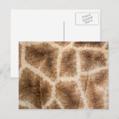 Giraffe patroon briefkaart (Voorkant / Achterkant)