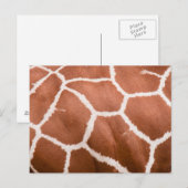 Giraffe patroon briefkaart (Voorkant / Achterkant)