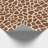 Giraffe Patroon Cadeaupapier (Hoek)