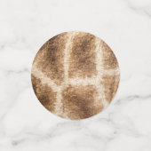 Giraffe patroon confetti (Kleine voorkant)
