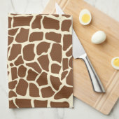Giraffe patroon dierlijke afdruk theedoek (Quarter Fold)