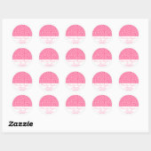 Giraffe Patroon Envelop Seal (Roze) Ronde Sticker (Vel)