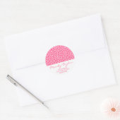 Giraffe Patroon Envelop Seal (Roze) Ronde Sticker (Envelop)