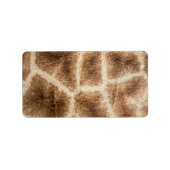 Giraffe patroon etiket (Voorkant)