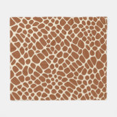 Giraffe Patroon Fleece Deken (Voorkant (Horizontaal))
