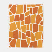Giraffe Patroon Fleece Deken (Voorkant)